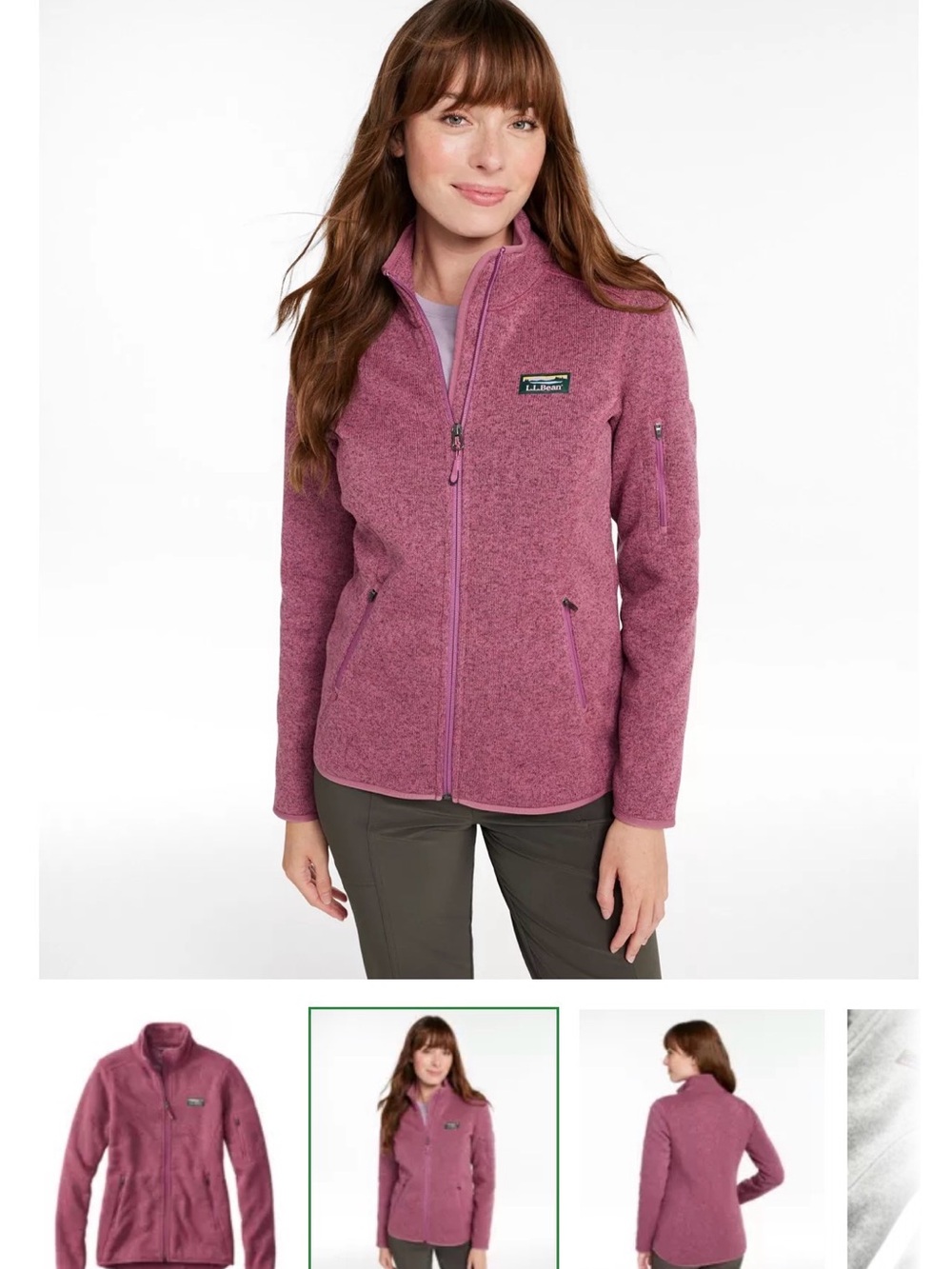 L.L. Bean Women’s sweater full zip jacket size small